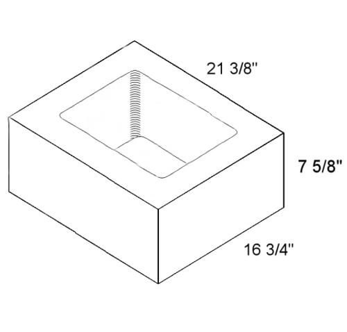 Oneonta Block 1621CMU - 21-3/8" X 7-5/8" X 16-3/4" Chimney Block (30/Cube)