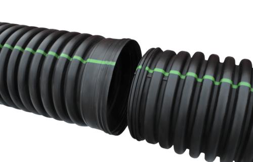 ADS 12850020IBW 12" X 20' Dual Wall Pipe Solid Bell End IB