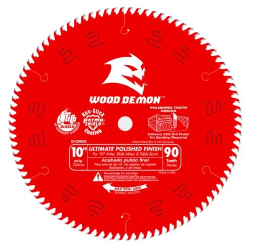 Diablo D1090X - 10" X 90 Tooth Circular Saw Blade