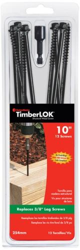 FastenMaster FMTLOK10-12 TimberLOK No. 10 X 10 in. L Hex Epoxy Coarse Wood Screws