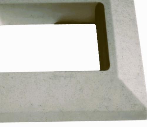 Oneonta Block 1621PCC Precast Chimney Cap 16" X 21" (For 8"X12" Flue)