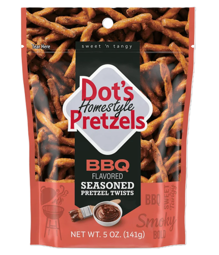 Dot's Homestyle Pretzels 71995 BBQ Pretzel, 5 oz