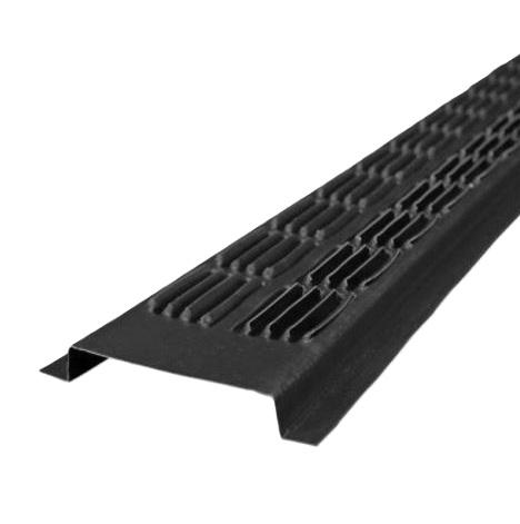 Lomanco 105 Black Aluminum Soffit Vent 2.75" X 96" 2F