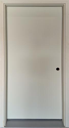 Jeld-Wen 3/0X6/8 B1 [GL-100] FLSH STL PH. RH 4-9/16" FJP JAMB, SGL BORE, ZINC HINGES, ALUM MILL SILL, FJP BRICKMOULD CASING APPLIED