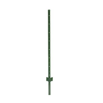 Jackson Wire 14026045 Light Duty Fence U-Post, 5 ft H, Steel, Green, Plain