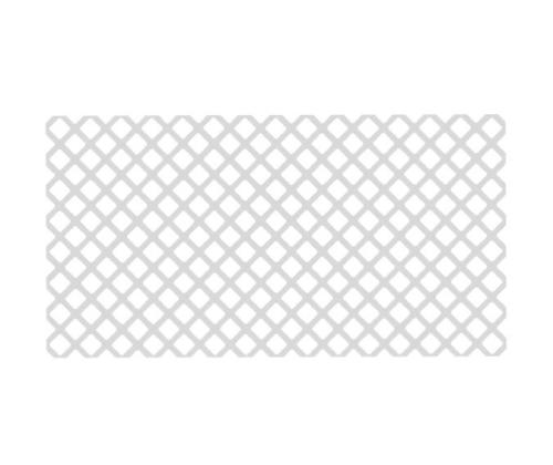 4' X 8' WHITE VINYL DIAGONAL LATTICE 2 7/8" SPACING