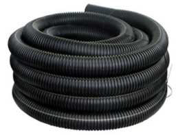 ADS 04540010 4" x 10' Solid Single Wall Corrugated Pipe