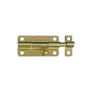 National Hardware N151-688 Barrel Bolt, 0.32 in Dia Bolt Head, 4 in L Bolt, Steel, Brass