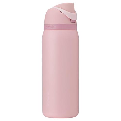 Owala C07738 FreeSip 24 fl. oz. Rose Quartz BPA Free Water Bottle with Spout Lid