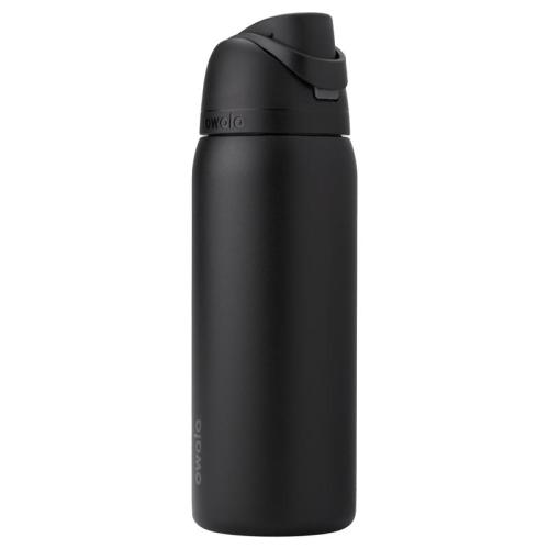 Owala C03766R1 FreeSip 24 fl. oz. Very Very Dark BPA Free Water Bottle with Spout Lid