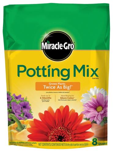 Miracle-Gro 75678300 Potting Mix, 8 qt