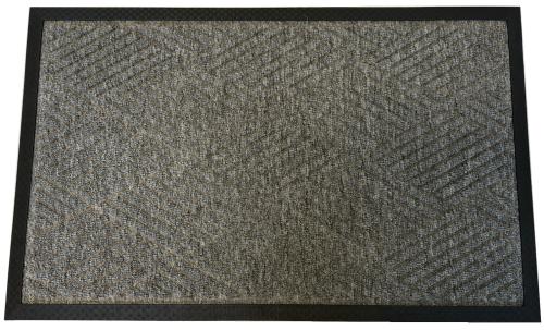 Librett Durables DC20316 20 X 30 Diamond Rib Mat with Border Gray