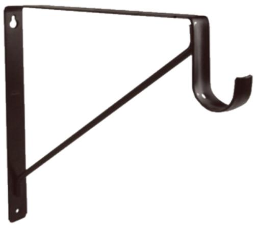 EPCO 858-MB BLACK SHELF AND ROD BRACKET 1-1/2”