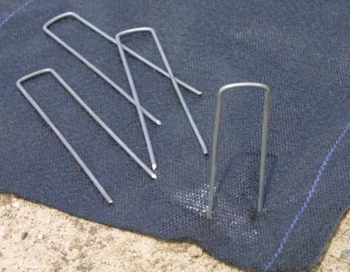 SRW Landscape Staple Silver 11 Gauge 6" X 1" 50PK