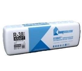 Knauf R38 Kraft 10¼" X 15"- 48" High Density 40SF  8 Batts Per Bundle