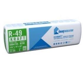 Knauf R49 Kraft 13-3/4 X 24"- 48" 48SF 6 Batts Per Bundle
