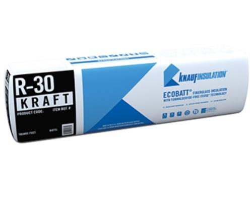 Knauf 5006564 R30 Kraft Faced 8¼" X 15" - 48" High Density 55SF ~B49E~ 11 Batts Per Bundle