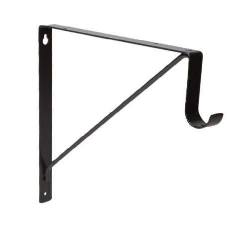 Lido 26BK-8150A Shelf and Rod Bracket Black