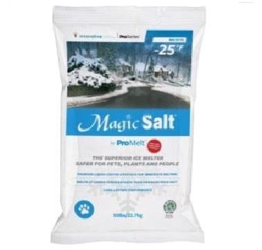 Magic Salt  Quick Snow and Ice Melt Salt 50LB