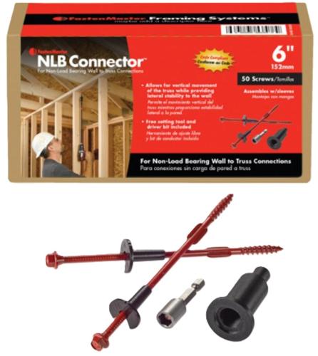 FastenMaster FM-NLB006-50 Non-Load Bearing Connector 6" 50PC