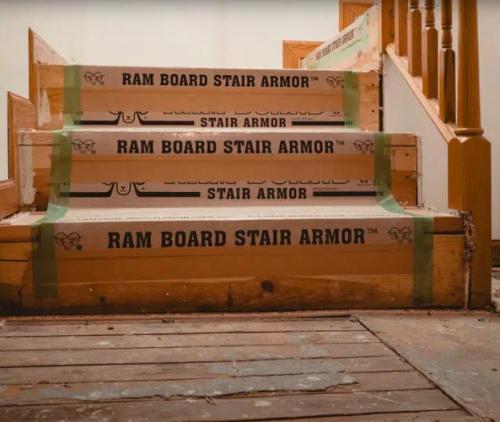Ram Board Stair Armor RBSA 36-FR/EN Stair Protector, 19 in L, 34 in W