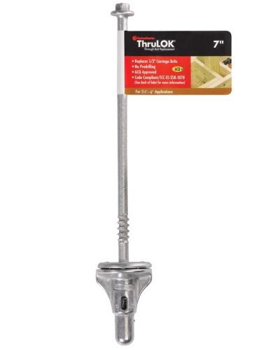FastenMaster FMTHR007-INDY ThruLOK 1/2 in. X 7 in. L Hex Galvanized Steel Lag Screw 1 pk