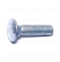 Midwest Fastener 05519 1/2-13 x 2 Galvanized Carriage Bolts