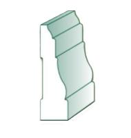 Garden State N8753 Colonial Casing Pine Square Edge Solid 11/16" X 2-1/4" Ogee Nose - 1266