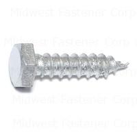 Midwest Fastener 05555 Lag Screw, 1in OAL, 2 Grade, Galvanized Steel