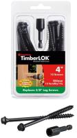 FastenMaster FMTLOK04-12 TimberLOK No. 10 X 4 in. L Hex Epoxy Coarse Wood Screws 12 pk