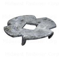 Midwest Fastener 51983 Pronged Washers 1/4", Galvanized