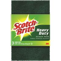 Scotch-Brite 223-10 Heavy Duty Scouring Pad For All Purpose 6 in. L 3 pk