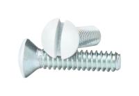 Amerelle PSW White Steel Wall Plate Screws 10 pk
