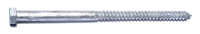 Midwest Fastener 05588 Lag Screw, 3/8 X 7 in OAL, 2 Grade, Galvanized Steel, SAE Measuring