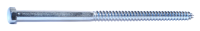 Midwest Fastener 01325 Lag Screw, 3/8 in Thread, 8 in OAL, Zinc