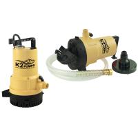 K2 Pumps UTM02501K 1/4 HP 1600 gph Thermoplastic Switchless Switch Dual Suction AC Utility Pump