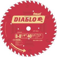 Diablo D0840X Circular Saw Blade, 8-1/4 in Dia, 5/8 in Arbor, 40-Teeth, Carbide Cutting Edge