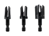 Make it Snappy 43300 Steel Tapered Plug Cutter Set Hex 3 pc