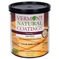 Vermont Natural Coatings 900101 PolyWhey Semi-Gloss Clear Water-Based Floor Finish 1 qt