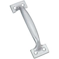 National Hardware N116-715 Door Pull, 1-3/4 in W, 1.62 in D, 6-1/2 in H, Steel, Zinc