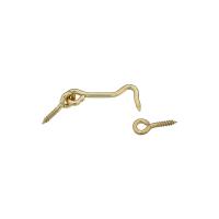 National Hardware V2001 Series N118-117 Hook and Eye, Solid Brass