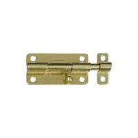 National Hardware N151-688 Barrel Bolt, 0.32 in Dia Bolt Head, 4 in L Bolt, Steel, Brass