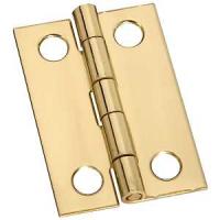 National Hardware N211-292 Decorative Narrow Hinge, 1-1/2 in H Door Leaf, 0.04 in Thick Door Leaf, 1-1/2 in H Frame Leaf