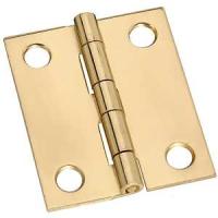 National Hardware N211-359 Decorative Broad Hinge, 1-1/2 in H Door Leaf, 0.04 in Thick Door Leaf, 1-1/2 in H Frame Leaf