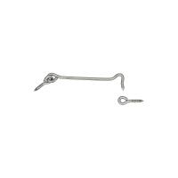 National Hardware V2003 Series N348-425 Hook and Eye, 6 in L Dimensions, Stainless Steel, 1/PK