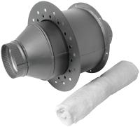 SELKIRK DSP6IWT Insulated Wall Thimble 6", 28, 26 Gauge, Aluminized Steel