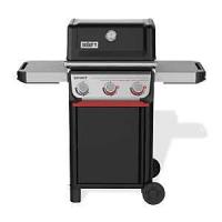 Weber Spirit E-325 Series 1500789 Gas Grill, 31,000 Btu/hr BTU, Liquid Propane, 3-Burner, Smoker Included: No, Black