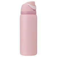 Owala C07738 FreeSip 24 fl. oz. Rose Quartz BPA Free Water Bottle with Spout Lid