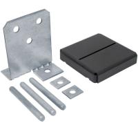 Simpson Strong-Tie CPTZ CPT66Z Concealed Post Base, 6 x 6 in Post, 12 ga Gauge, Steel, ZMAX