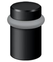DELTANA FLOOR DOOR STOP BLACK